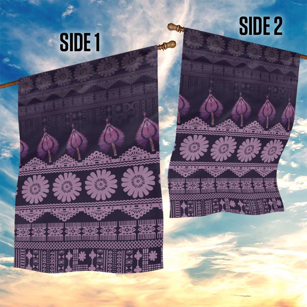 Bula Fiji Iri ni Meke Garden Flag Lokaloka Fijian Masi - Polynesian Pride