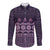 Bula Fiji Iri ni Meke Long Sleeve Button Shirt Lokaloka Fijian Masi - Polynesian Pride