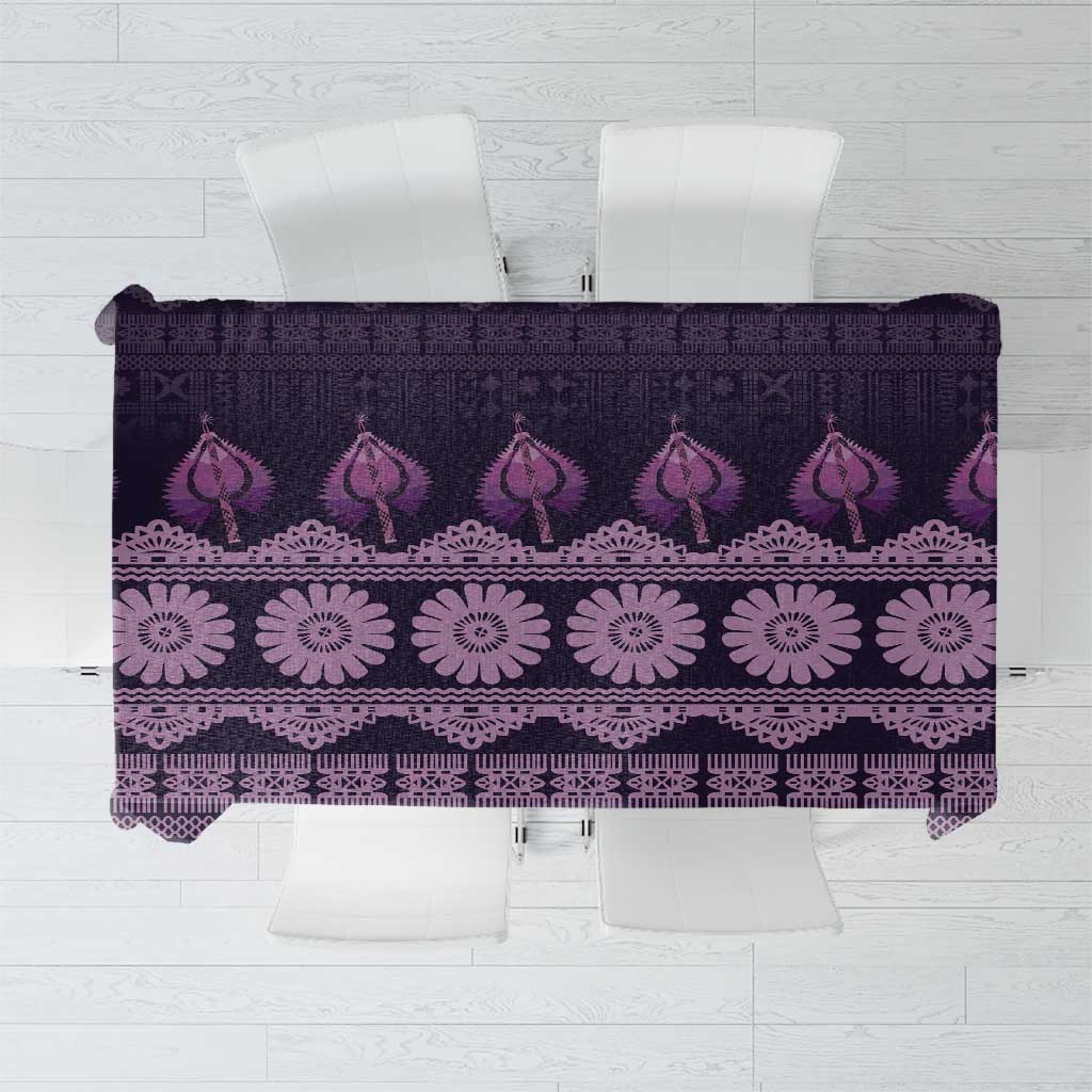 Bula Fiji Iri ni Meke Tablecloth Lokaloka Fijian Masi - Polynesian Pride
