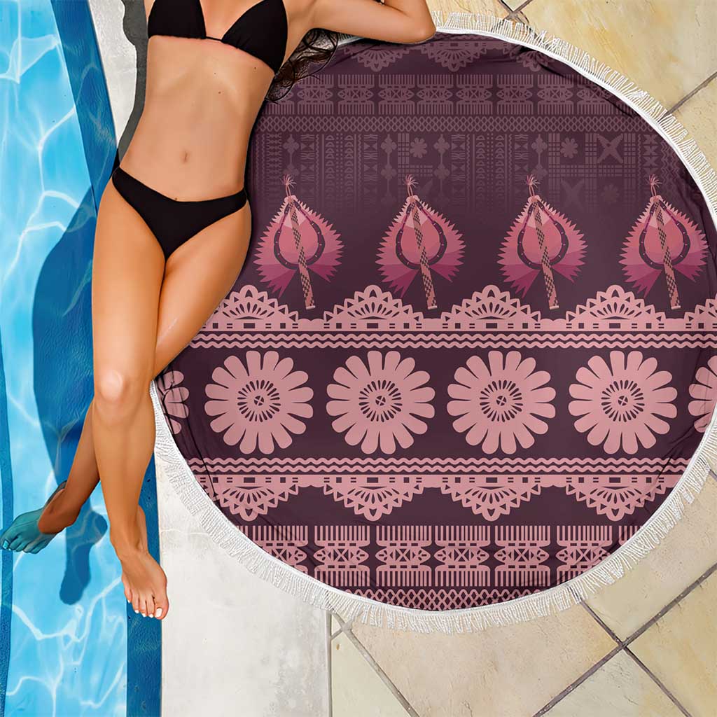Bula Fiji Iri ni Meke Beach Blanket Piqi Fijian Masi - Polynesian Pride
