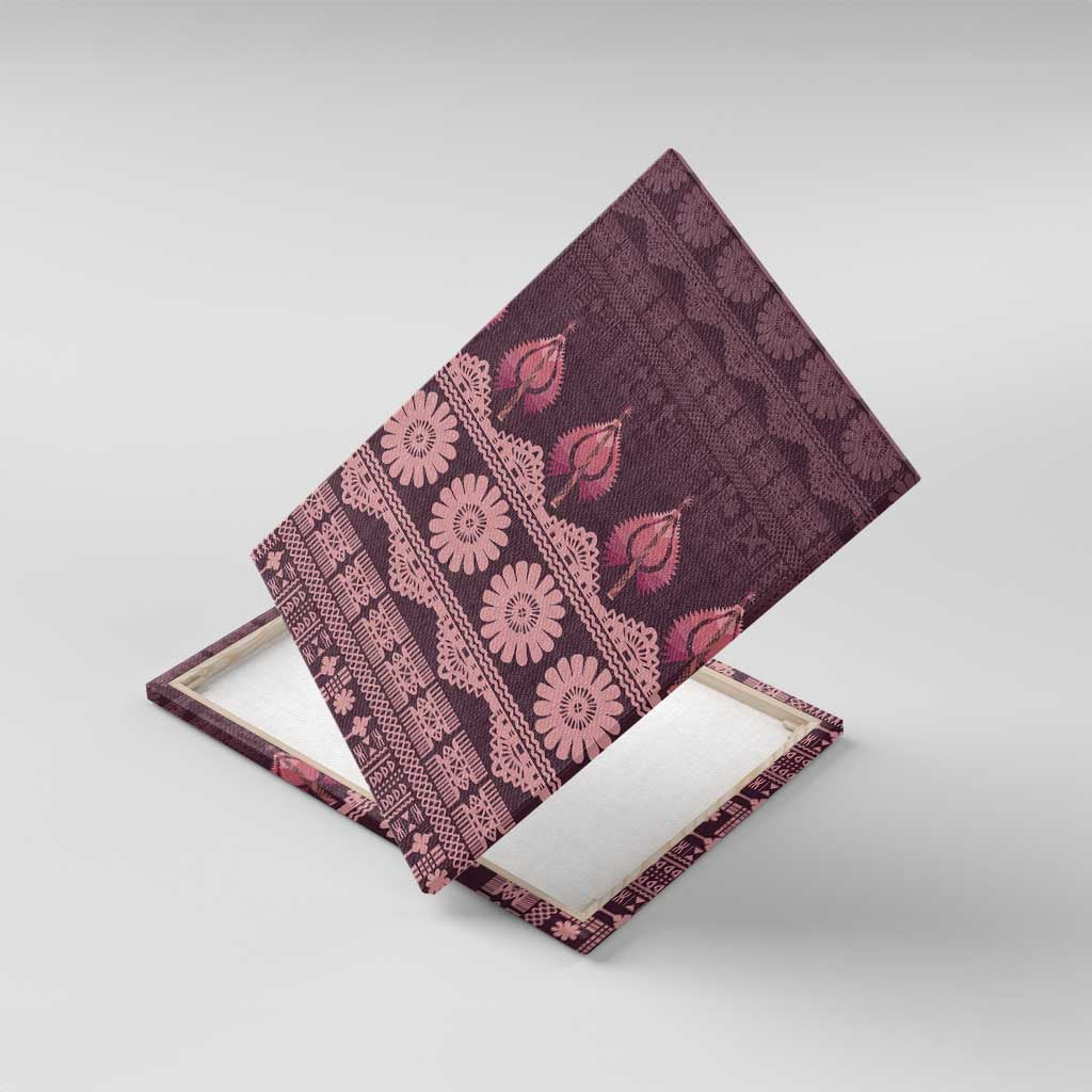 Bula Fiji Iri ni Meke Canvas Wall Art Piqi Fijian Masi - Polynesian Pride