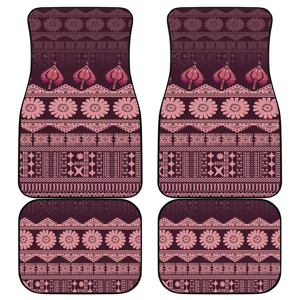 Bula Fiji Iri ni Meke Car Mats Piqi Fijian Masi - Polynesian Pride