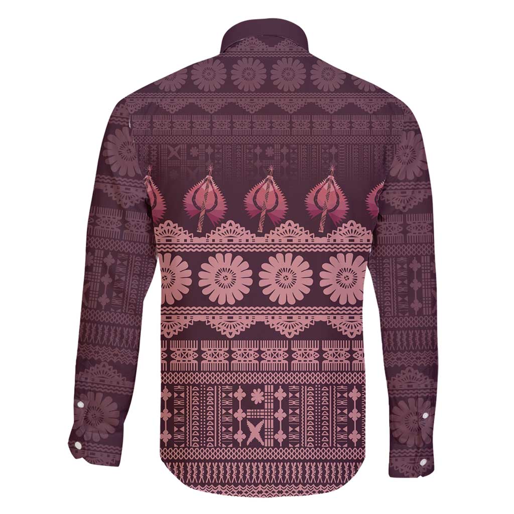 Bula Fiji Iri ni Meke Family Matching Mermaid Dress and Hawaiian Shirt Piqi Fijian Masi - Polynesian Pride