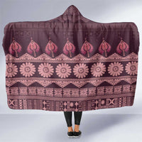 Bula Fiji Iri ni Meke Hooded Blanket Piqi Fijian Masi - Polynesian Pride