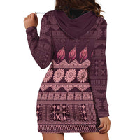 Bula Fiji Iri ni Meke Hoodie Dress Piqi Fijian Masi - Polynesian Pride