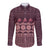 Bula Fiji Iri ni Meke Long Sleeve Button Shirt Piqi Fijian Masi - Polynesian Pride