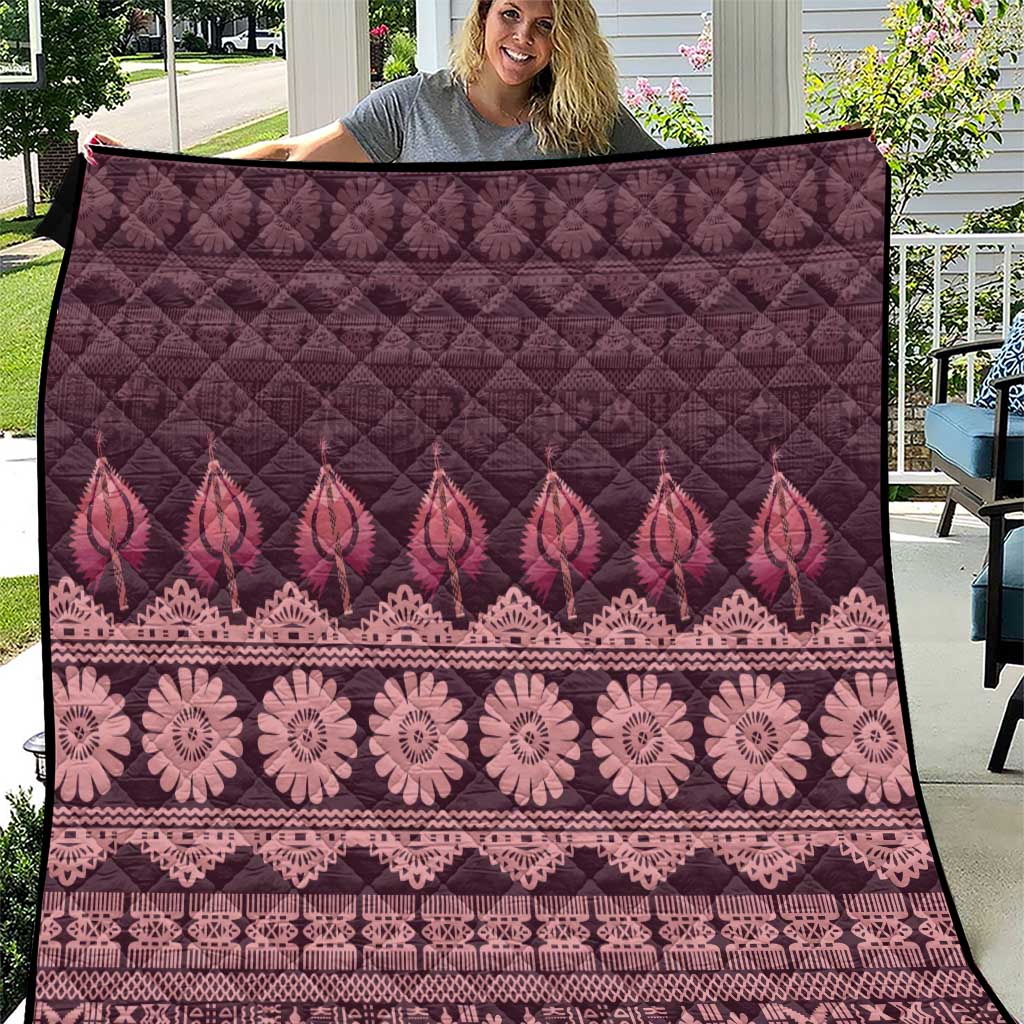 Bula Fiji Iri ni Meke Quilt Piqi Fijian Masi - Polynesian Pride