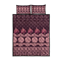 Bula Fiji Iri ni Meke Quilt Bed Set Piqi Fijian Masi - Polynesian Pride