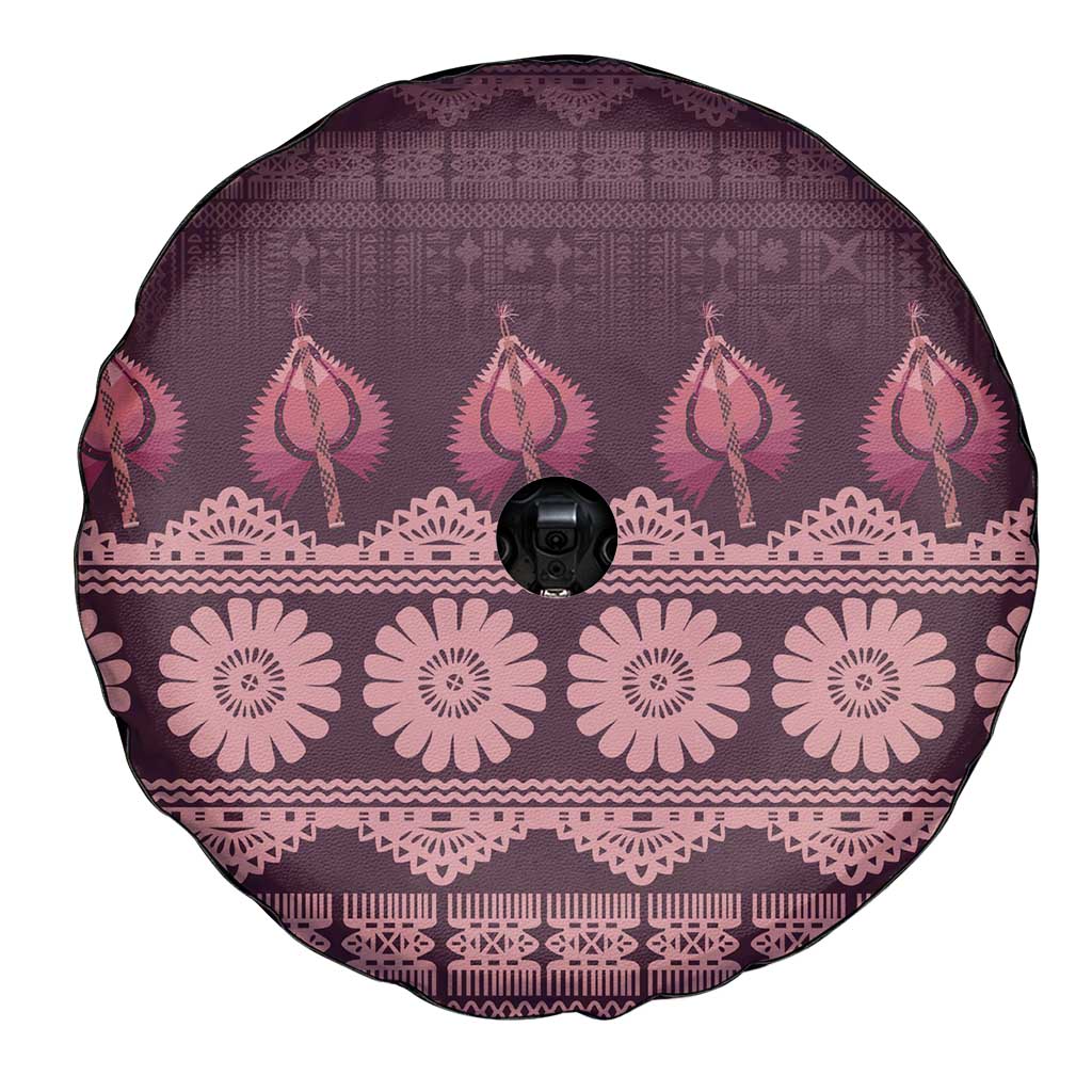 Bula Fiji Iri ni Meke Spare Tire Cover Piqi Fijian Masi - Polynesian Pride