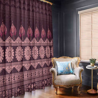 Bula Fiji Iri ni Meke Window Curtain Piqi Fijian Masi - Polynesian Pride