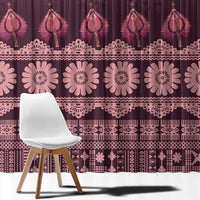 Bula Fiji Iri ni Meke Window Curtain Piqi Fijian Masi - Polynesian Pride