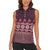 Bula Fiji Iri ni Meke Women Sleeveless Polo Shirt Piqi Fijian Masi - Polynesian Pride