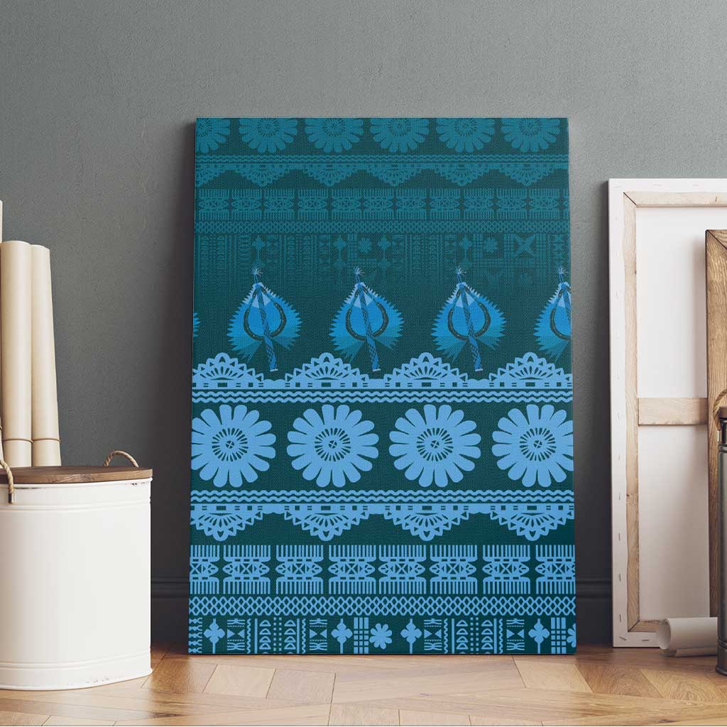 Bula Fiji Iri ni Meke Canvas Wall Art Karakarawa Fijian Masi - Polynesian Pride