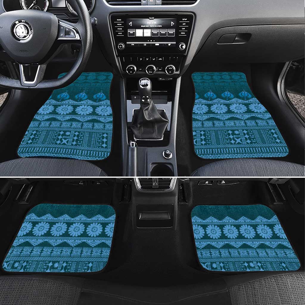 Bula Fiji Iri ni Meke Car Mats Karakarawa Fijian Masi - Polynesian Pride