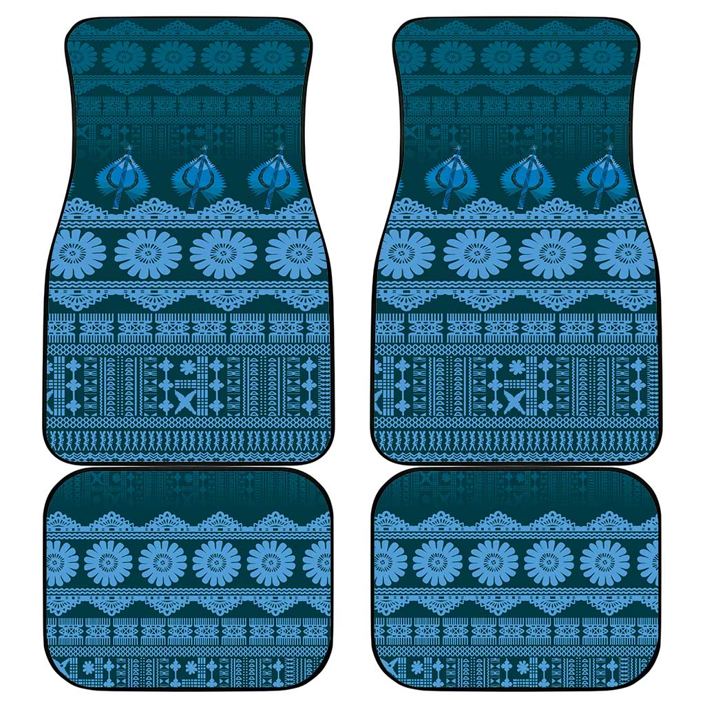 Bula Fiji Iri ni Meke Car Mats Karakarawa Fijian Masi - Polynesian Pride