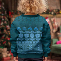 Bula Fiji Iri ni Meke Kid Ugly Christmas Sweater Karakarawa Fijian Masi - Polynesian Pride