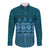 Bula Fiji Iri ni Meke Long Sleeve Button Shirt Karakarawa Fijian Masi - Polynesian Pride
