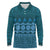 Bula Fiji Iri ni Meke Long Sleeve Polo Shirt Karakarawa Fijian Masi - Polynesian Pride