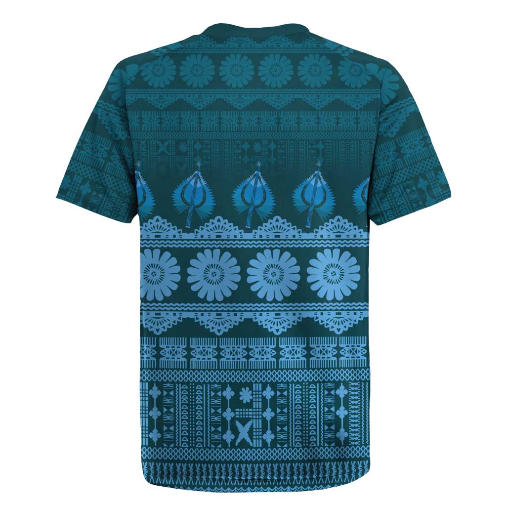 Bula Fiji Iri ni Meke Rugby Jersey Karakarawa Fijian Masi - Polynesian Pride