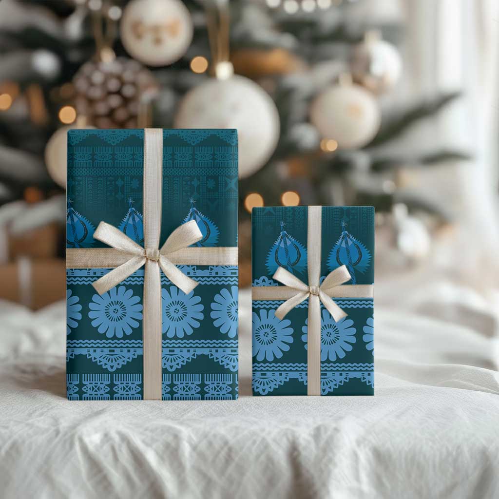 Bula Fiji Iri ni Meke Wrapping Paper Karakarawa Fijian Masi LT14 - Polynesian Pride