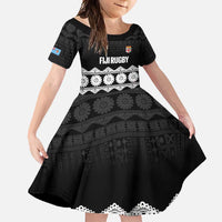 Fiji Tapa Rugby Custom Family Matching Mermaid Dress and Hawaiian Shirt Go Fijiana - Polynesian Pride