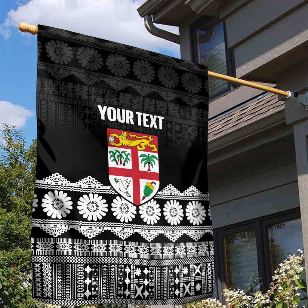 Fiji Tapa Rugby Custom Garden Flag Go Fijiana - Polynesian Pride
