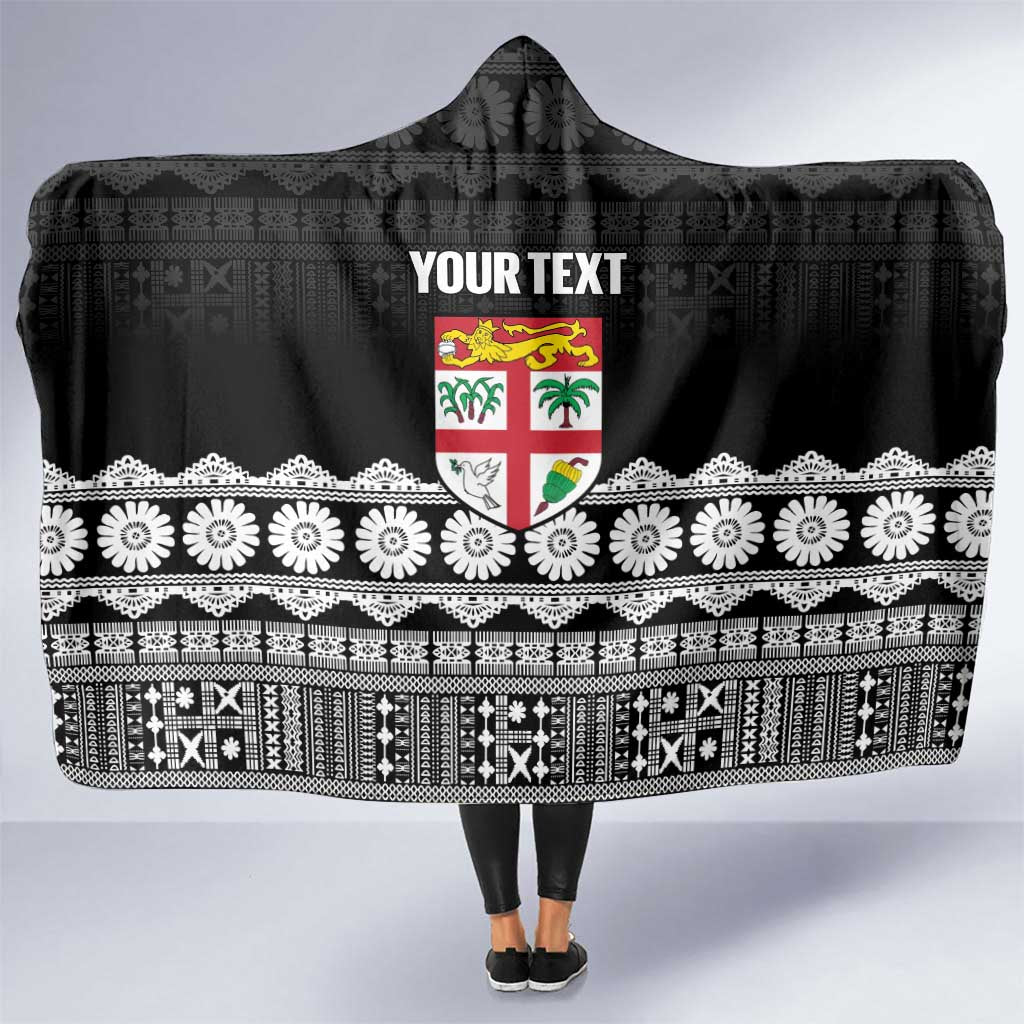 Fiji Tapa Rugby Custom Hooded Blanket Go Fijiana - Polynesian Pride