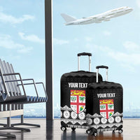 Fiji Tapa Rugby Custom Luggage Cover Go Fijiana - Polynesian Pride