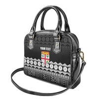 Fiji Tapa Rugby Custom Shoulder Handbag Go Fijiana - Polynesian Pride
