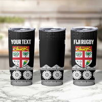 Fiji Tapa Rugby Custom Tumbler Cup Go Fijiana - Polynesian Pride