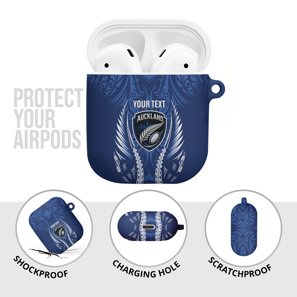 Auckland 2026 Rugby Custom AirPods Case NZ Maori Silver Fern LT14 - Polynesian Pride