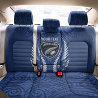 Auckland 2026 Rugby Custom Back Car Seat Cover NZ Maori Silver Fern LT14 - Polynesian Pride