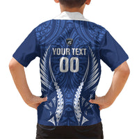 Auckland 2026 Rugby Custom Family Matching Summer Maxi Dress and Hawaiian Shirt NZ Maori Silver Fern