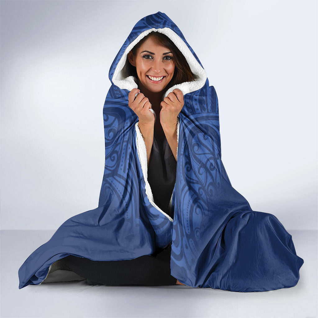 Auckland 2026 Rugby Custom Hooded Blanket NZ Maori Silver Fern