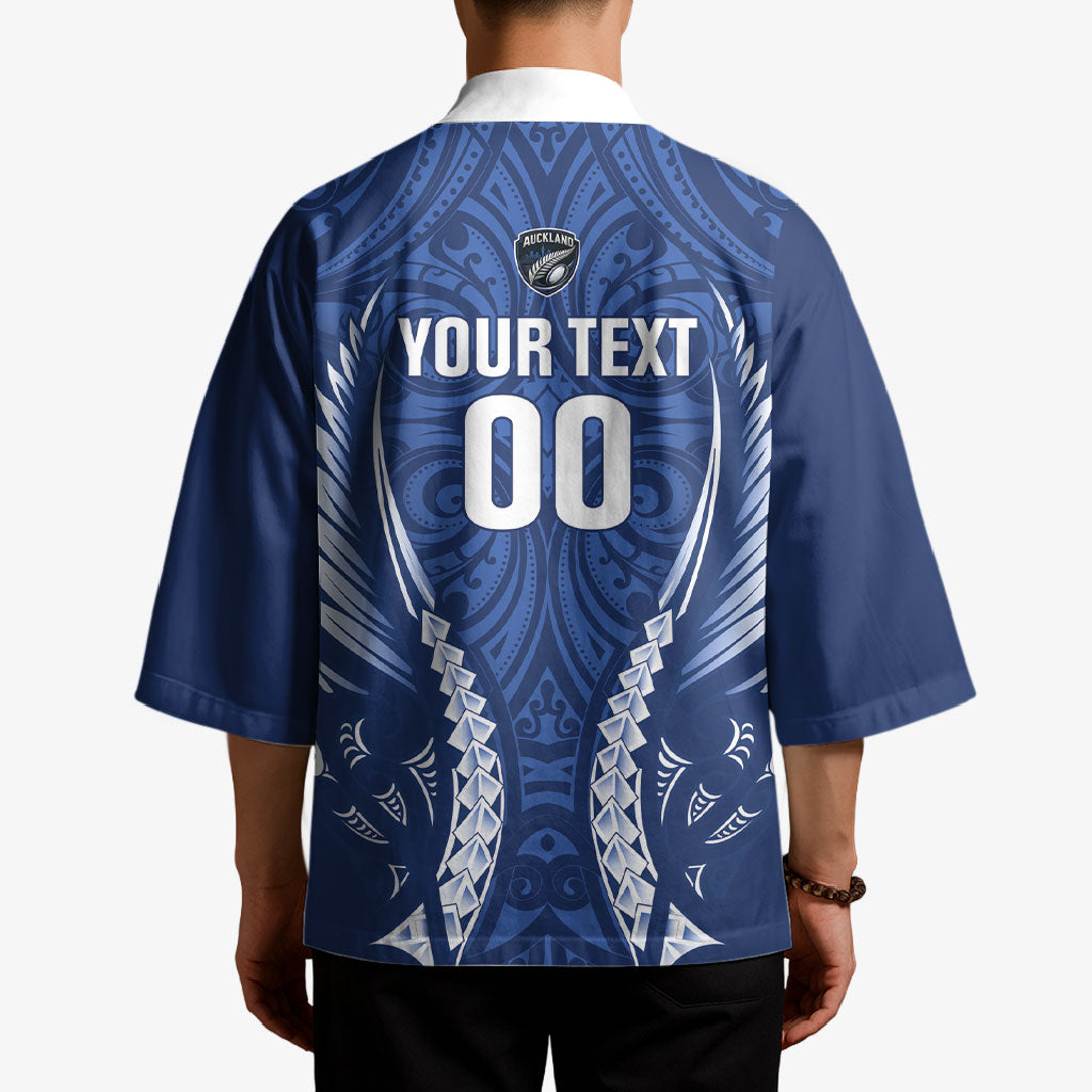 Auckland 2026 Rugby Custom Kimono NZ Maori Silver Fern LT14 - Polynesian Pride