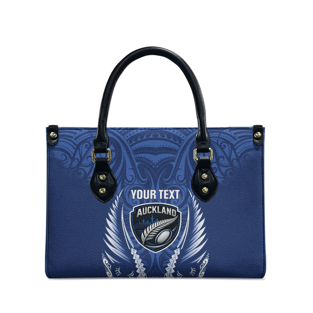 Auckland 2026 Rugby Custom Leather Bag NZ Maori Silver Fern
