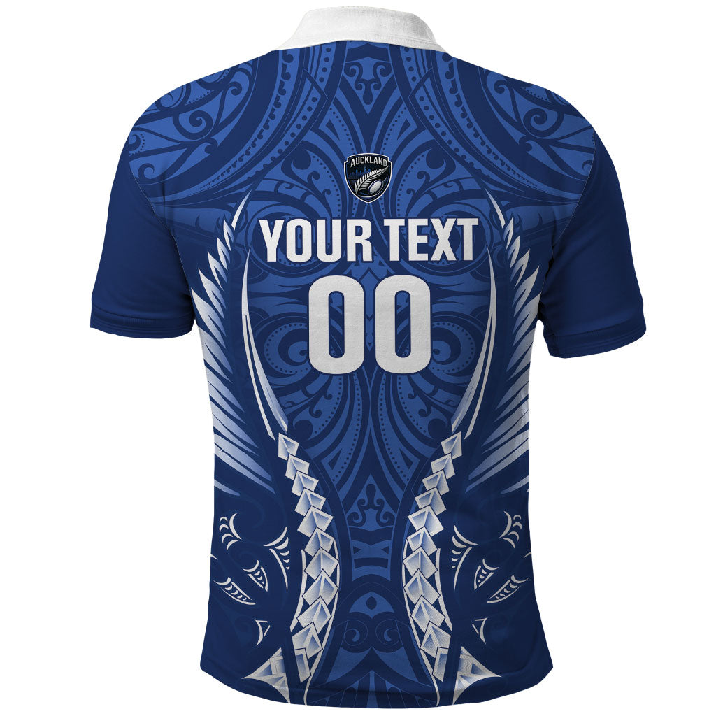 Auckland 2026 Rugby Custom Polo Shirt NZ Maori Silver Fern LT14 - Polynesian Pride