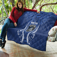 Auckland 2026 Rugby Custom Quilt NZ Maori Silver Fern LT14 - Polynesian Pride