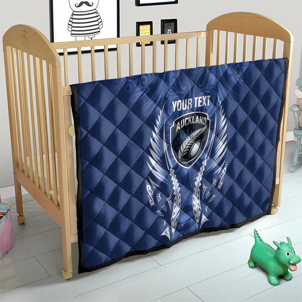 Auckland 2026 Rugby Custom Quilt NZ Maori Silver Fern LT14 - Polynesian Pride