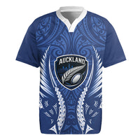 Auckland 2026 Rugby Custom Rugby Jersey NZ Maori Silver Fern LT14 Blue - Polynesian Pride