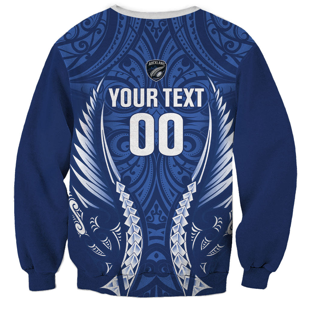 Auckland 2026 Rugby Custom Sweatshirt NZ Maori Silver Fern LT14 - Polynesian Pride