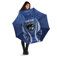 Auckland 2026 Rugby Custom Umbrella NZ Maori Silver Fern LT14 - Polynesian Pride