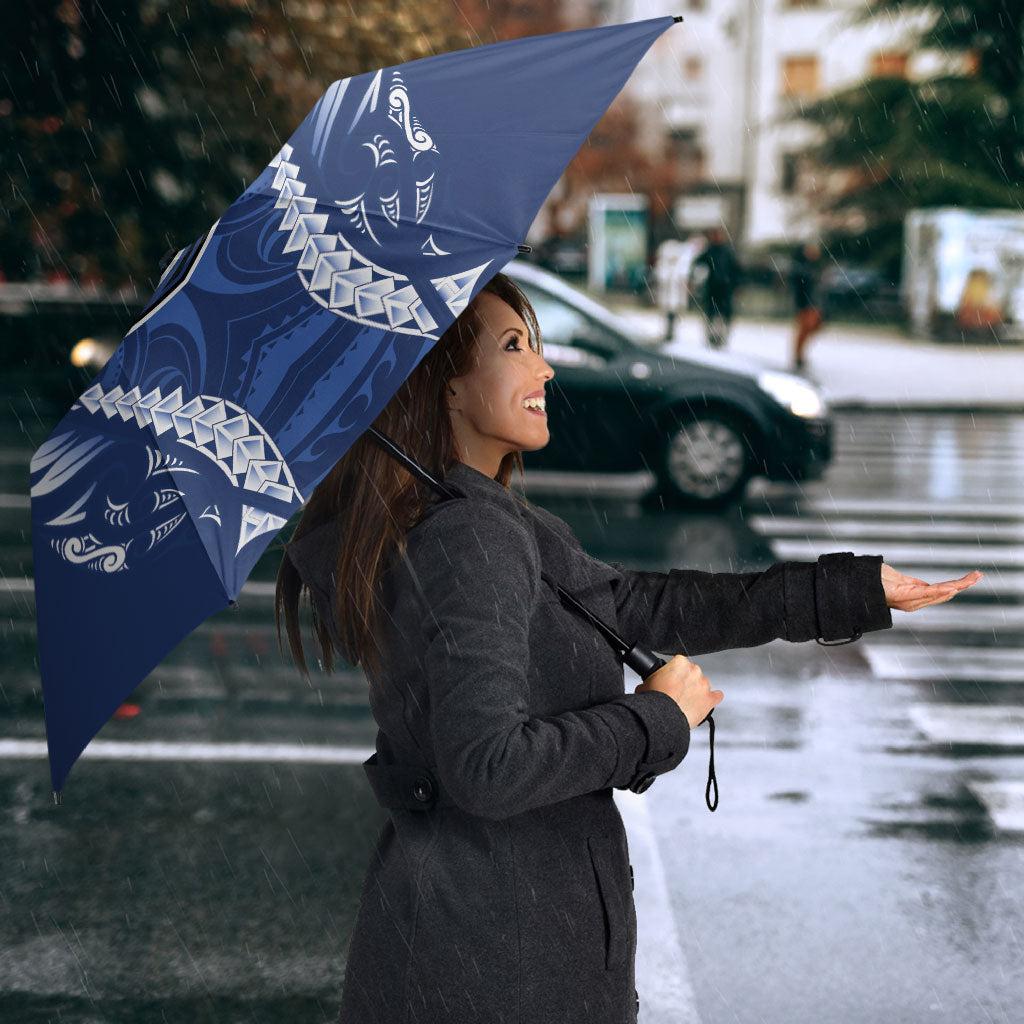 Auckland 2026 Rugby Custom Umbrella NZ Maori Silver Fern LT14 - Polynesian Pride