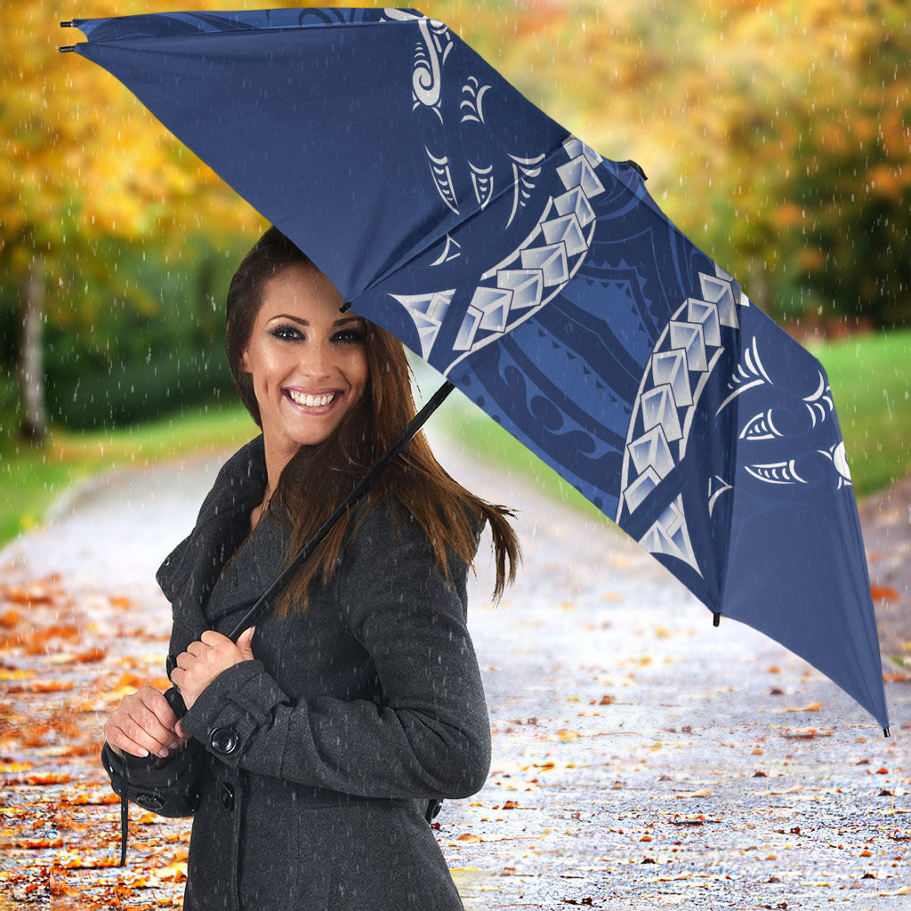 Auckland 2026 Rugby Custom Umbrella NZ Maori Silver Fern LT14 - Polynesian Pride