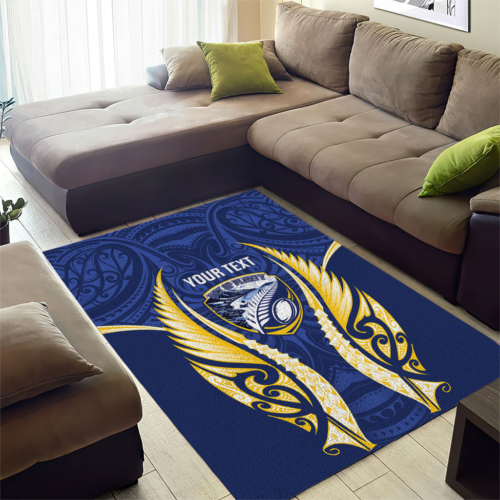 Bay of Plenty 2026 Rugby Custom Area Rug NZ Maori Silver Fern LT14 - Polynesian Pride