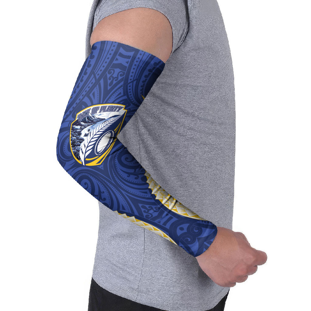 Bay of Plenty 2026 Rugby Custom Arm Sleeves NZ Maori Silver Fern