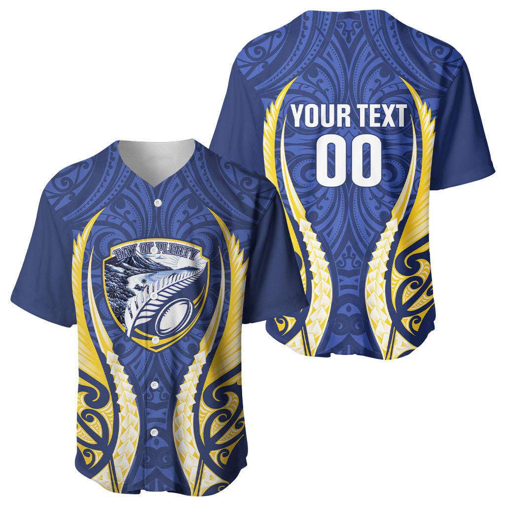 Bay of Plenty 2026 Rugby Custom Baseball Jersey NZ Maori Silver Fern