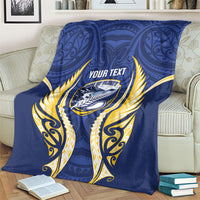 Bay of Plenty 2026 Rugby Custom Blanket NZ Maori Silver Fern LT14 - Polynesian Pride