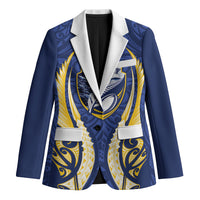 Bay of Plenty 2026 Rugby Custom Blazer NZ Maori Silver Fern LT14 Unisex Blue - Polynesian Pride