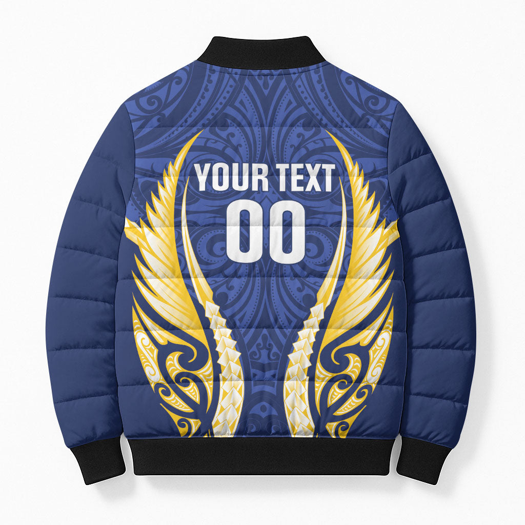 Bay of Plenty 2026 Rugby Custom Bomber Puffer Jacket NZ Maori Silver Fern LT14 - Polynesian Pride